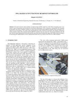FPGA Based Active Magnetic Bearings Controller