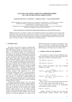 Analysis and Applications of Composed Forms of Caputo Fractional Derivatives
