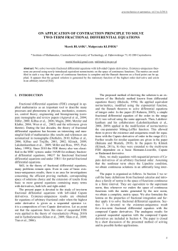 On Application of the Contraction Principle to Solve the Two-Term Fractional Differential Equations