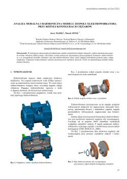 Analiza modalna i harmoniczna modelu zespołu elektrowibratora przy r&oacute;żnej konfiguracji ciężar&oacute;w