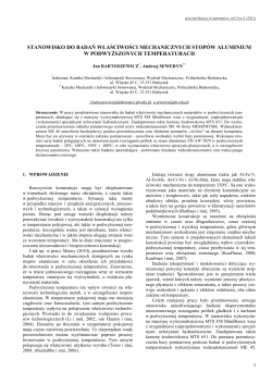 Stanowisko do badań właściwości mechanicznych stop&oacute;w aluminium w podwyższonych temperaturach