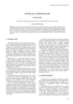 Testing of a Composite Blade