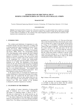 Generation of Frictional Heat During Uniform Sliding of Two Plane-Parallel Strips