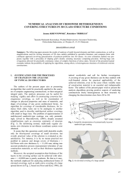 Numerical Analysis of Crosswise Heterogeneous Covering Structures in 3D Class Structure Conditions