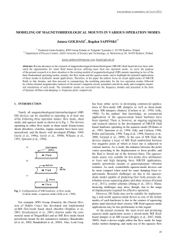 Modeling of Magnetorheological Mounts in Various Operation Modes