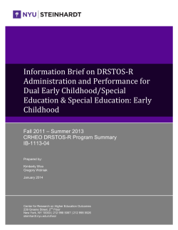 DRSTOS IB-1113-04_Dual_Early_ Childhood_PDR_Jan_2014.pdf