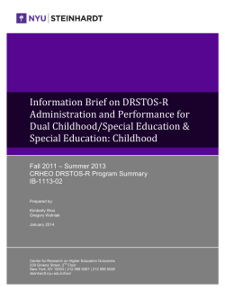 DRSTOS IB-1113-02_Dual_Childhood_PDR_Jan_2014.pdf