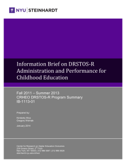 DRSTOS IB-1113-01_Childhood_PDR_Jan_2014.pdf