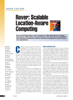 Rover: Scalable Location-Aware Computing