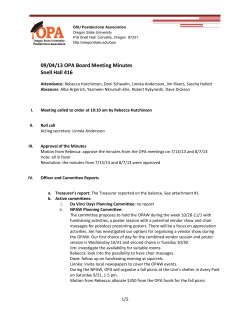 Minutes September OPA board meeting