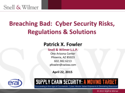Breaching Bad Patrick Fowler