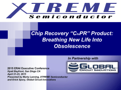 Chip Recovery Presentation - April 10 2015