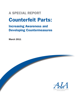 2011_2 Counterfeit Parts - Increasing Awareness and Developing Countermeasures - AIA