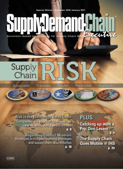 2011_10 Supply And Demand Chain - RISK
