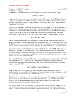 2013_8 Testimony of Robert S  Metzger DFARS Case 2012-D055 r3_1