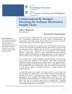 Securing Electronics Supply Chain