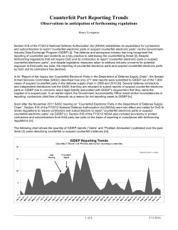 2014 3 counterfeit part reporting trends revisted
