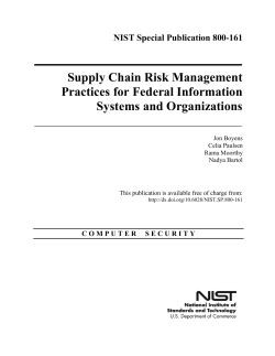 NIST Special Publication 800-161