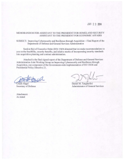 2014 0223 Final DoD GSA Report Improving Cybersecurity