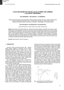 Plastic Mechanisms for Thin-Walled Cold-Formed Steel Members in Eccentric Compression