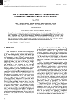 Accelerated Determination of Fatigue Limit and S-N Curve by Means of Thermographic Method for X5CrNi18-10 Steel