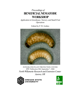 Proceedings of the Beneficial Nematode Workshop, Sept. 7, 2000. NWREC, Aurora, OR