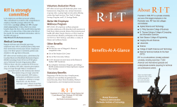 Benefits at a Glance brochure