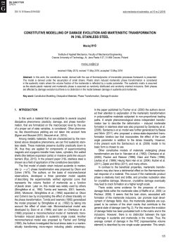 Constitutive Modelling of Damage Evolution and Martensitic Transformation in 316L Stainless Steel