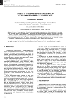 Influence of Corrugation Depth on Lateral Stability of Cold-Formed Steel Beams of Corrugated Webs