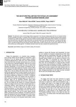 The Use of Spectral Method for Fatigue Life Assessment for Non-Gaussian Random Loads