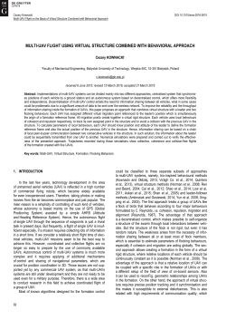 Multi-UAV Flight on the Basis of Virtual Structure Combined with Behavioral Approach