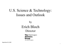 Erich Bloch Keynote