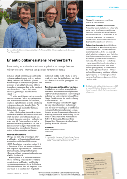 2010 Er antibiotikaresistens reverserbart?