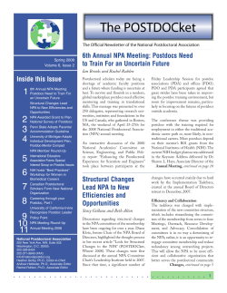 Careering through your postdoc, part one: When should I finish my Ph.D. and start looking for a postdoc?