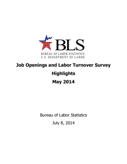 Job Openings and Labor Turnover Survey Highlights: May 2014