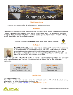 Summer Survival Flyer