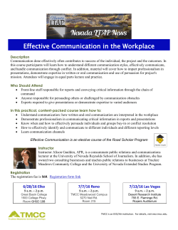 Effective Communication in the Workplace Flyer