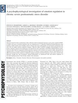 A psychophysiological investigation of emotion regulation in chronic severe posttraumatic stress disorder.