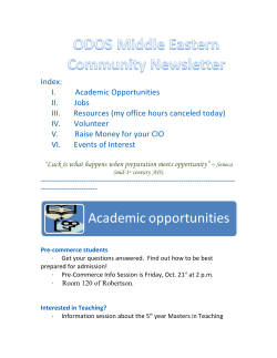 October 12th Newsletter