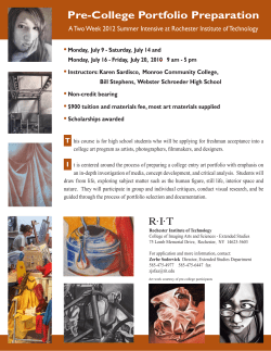 Pre College Portfolio Preparation