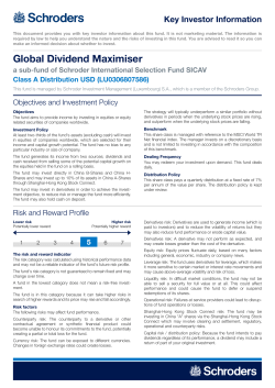 Key Investor Information Document