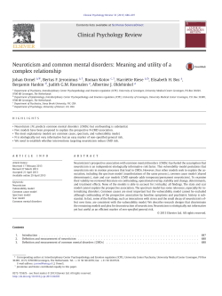 ormel neuroticism