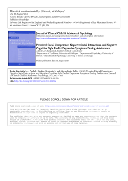 lee perceived social competence