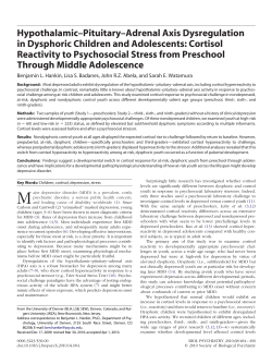 Hankin Badanes et al. Hypothalamic Pituitary