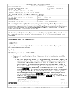 inspection observations