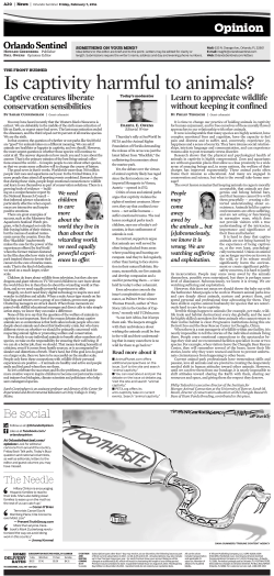 Is Captivity Harmful to Animals?