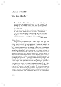 Laura Mullen - On John Yau