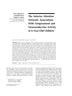 The Anterior Attention Network :