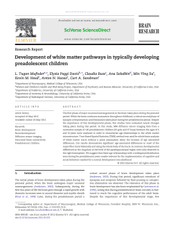 Development of white matter pathways in typically developing preadolescent children