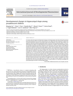 Developmental changes in hippocampal shape among preadolescent children.